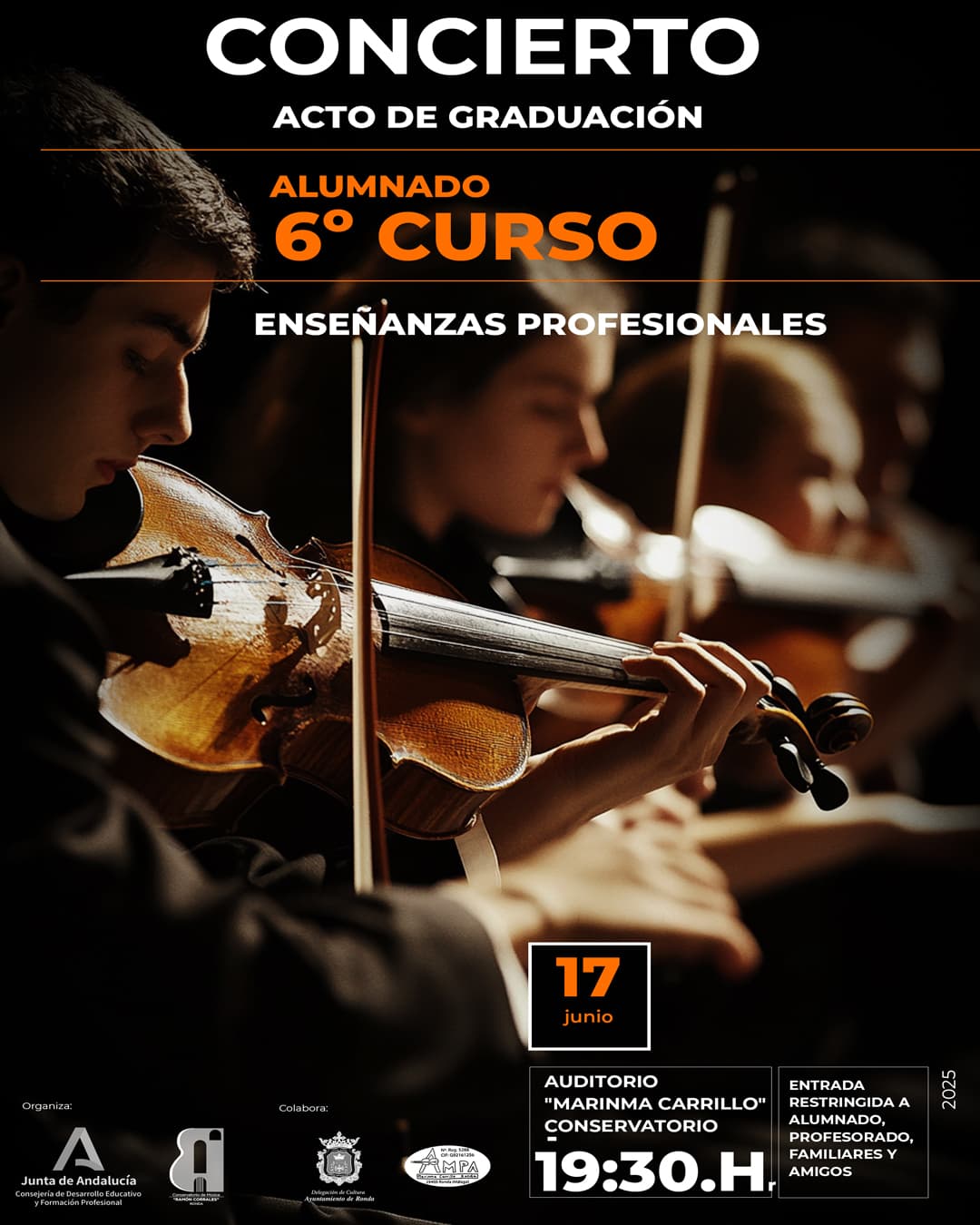 Cartel graduación Enseñanzas Profesionales